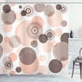 thumbnail image 1 of Ambesonne Earth Tones Shower Curtain, Abstract Pastel Pattern, 69"Wx84"L, Dark Warm, 1 of 4