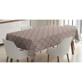 thumbnail image 1 of Ambesonne Earth Tones Tablecloth Rectangular Table Cover, Geometric, 60"x90", Pale Mauve Taupe, 1 of 4