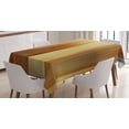 thumbnail image 1 of Ambesonne Earth Tones Tablecloth Rectangular Table Cover, Modern Abstract, 60"x90", Pale Yellow and Ginger, 1 of 4