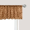 thumbnail image 1 of Ambesonne Earth Tones Window Valance, Giraffe Skin Print, 54" X 18", Cinnamon and Beige, 1 of 2