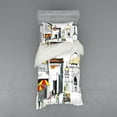 thumbnail image 1 of Ambesonne East Bedding Set 3 Pcs, Old Singapore Cityscape, Twin, Multicolor, 1 of 2