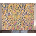 thumbnail image 1 of Ambesonne East Curtains 2 Panel Set, Graphic Indonesian Batik, 108" x 63", Multicolor, 1 of 3