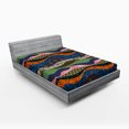 thumbnail image 1 of Ambesonne East Fitted Sheet, Flowers Floral Pattern, Queen Size, Multicolor, 1 of 2