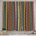 thumbnail image 1 of Ambesonne East Kitchen Curtains, Rainbow Stick Like Stripes, 55"x39", Multicolor, 1 of 3