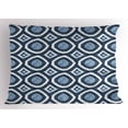 thumbnail image 1 of Ambesonne East Pillow Sham, Shibori Dyeing Style, 26" X 20", Night Blue and Pale Blue, 1 of 2