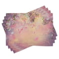 thumbnail image 1 of Ambesonne East Place Mats Set of 4, Japanese Flourishing Spring, Standard Size, Peach Lavender, 1 of 6