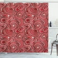 thumbnail image 1 of Ambesonne East Shower Curtain, Autumn Holiday, 69"Wx75"L, Rose Ruby Red, 1 of 5