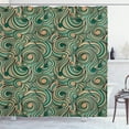 thumbnail image 1 of Ambesonne East Shower Curtain, Holiday Celebration Autumn Art, 69"Wx84"L, Hunter Green, 1 of 1