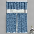 thumbnail image 1 of Ambesonne East Valance & Curtain, Zentangle Exotic, 55"x30", Pale Blue Navy Blue, 1 of 6