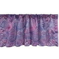 thumbnail image 1 of Ambesonne East Valance Pack of 2, Doodle Purplish Paisley Motif, 54"X12", Multicolor, 1 of 5