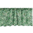 thumbnail image 1 of Ambesonne East Window Valance, Classical Retro Green Swirls, 54" X 18", Black and Green, 1 of 3