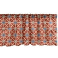 thumbnail image 1 of Ambesonne East Window Valance, Curvy Lines Circles Tile, 54" X 18", Scarlet Lavender, 1 of 3