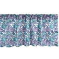 thumbnail image 1 of Ambesonne East Window Valance, Far Eastern Floral Blossoms, 42" x 18", Turquoise and Lilac, 1 of 3