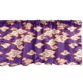 thumbnail image 1 of Ambesonne East Window Valance, Indonesian Batik Hippie, 54" X 12", Vermilion Purple, 1 of 5