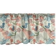 thumbnail image 1 of Ambesonne East Window Valance, Japanese Nature, 54" X 12", Salmon Pale Green Blue, 1 of 3