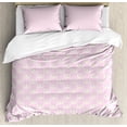 thumbnail image 1 of Ambesonne Easter Bunny Duvet Cover Set, Rabbit Art, King, Rose Champagne, 1 of 6
