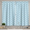 thumbnail image 1 of Ambesonne Easter Bunny Kitchen Curtains, Bunny Cartoon, 55"x45", Blue Cadet Blue, 1 of 3