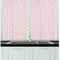 thumbnail image 1 of Ambesonne Easter Bunny Kitchen Curtains, Rabbit Art, 55"x39", Rose Champagne, 1 of 2