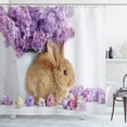 thumbnail image 1 of Ambesonne Easter Bunny Shower Curtain, Rabbit Photo, 69"Wx84"L, Multicolor, 1 of 3
