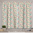 thumbnail image 1 of Ambesonne Easter Kitchen Curtains, Cartoon Bunnies Dots, 55"x39", Multicolor, 1 of 3