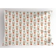 thumbnail image 1 of Ambesonne Easter Pillow Sham, Bunny Holding a Bouquet, 26" X 20", Multicolor, 1 of 2