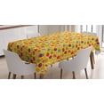 thumbnail image 1 of Ambesonne Easter Tablecloth Rectangular Table Cover, Bunnies Daisies Funky, 52"x70", Multicolor, 1 of 4