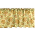 thumbnail image 1 of Ambesonne Easter Window Valance, Cheerful Holiday Daisies, 54" X 18", Yellow Orange Green, 1 of 3