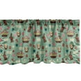 thumbnail image 1 of Ambesonne Easter Window Valance, Chocolate Bunny Eggs Tulips, 54" X 18", Laurel Green Multicolor, 1 of 3
