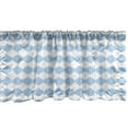 thumbnail image 1 of Ambesonne Eastern Window Valance, Pastel Tone Motif, 54" X 18", Pale Azure Blue White, 1 of 2