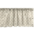 thumbnail image 1 of Ambesonne Ecru Window Valance, Pastel Tones Simplistic Stars, 54" X 12", Ecru and Champagne, 1 of 3
