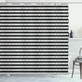 thumbnail image 1 of Ambesonne Edgy Shower Curtain, Abstract Simple Oval Shapes, 69"Wx84"L, Charcoal Grey and White, 1 of 5
