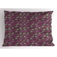 thumbnail image 1 of Ambesonne Eggplant Pillow Sham, Retro Cusine Eating, 36" X 20", Purple, 1 of 2