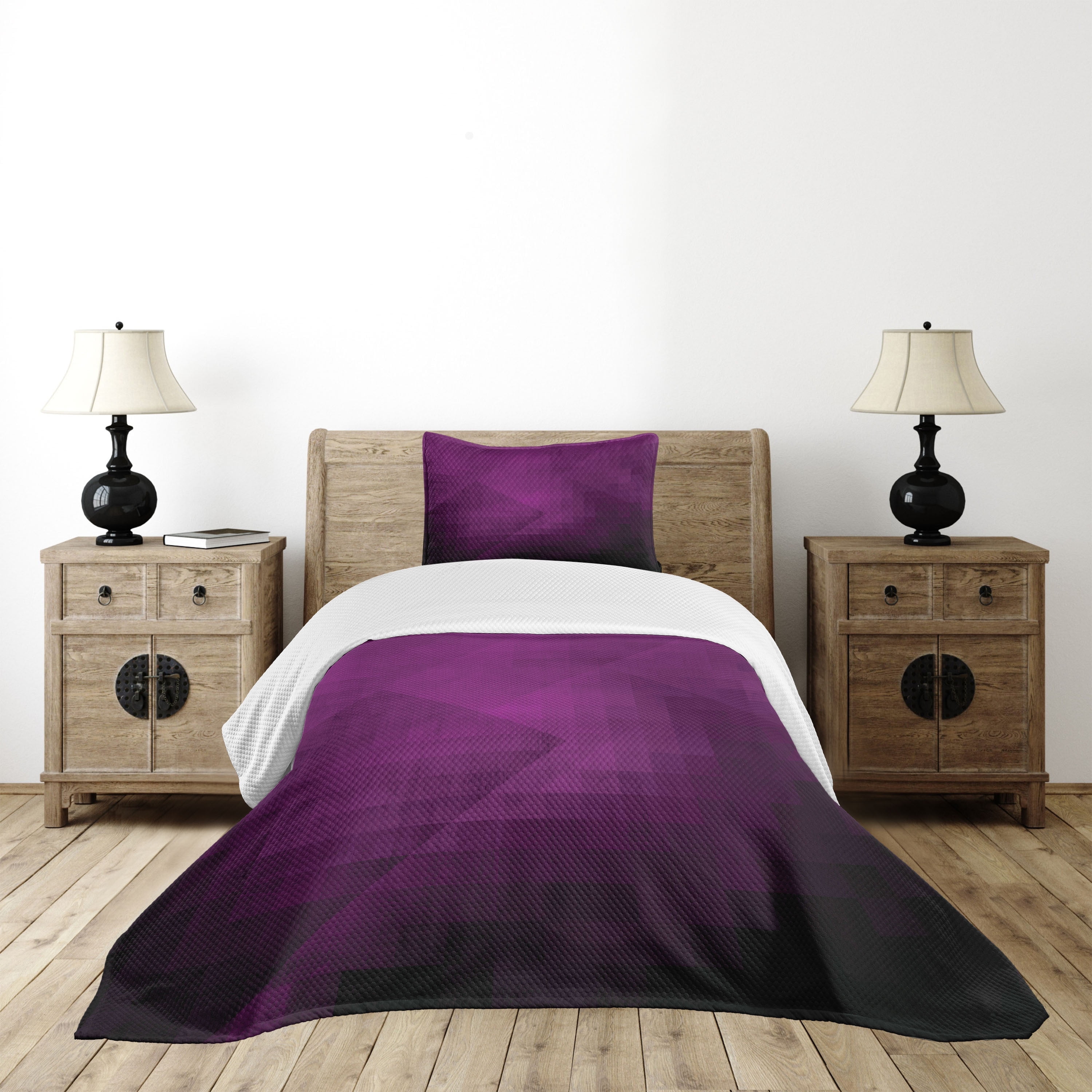Juno Velvet Eggplant Duvet Cover + 2 Shams - Open Box – Babytot, image size:3000x3000