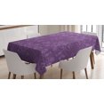 thumbnail image 1 of Ambesonne Eggplant Tablecloth Rectangular Table Cover, Arrangement Ornament, 60"x90", Violet, 1 of 4