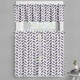thumbnail image 1 of Ambesonne Eggplant Valance & Curtain, Nutritious Meal, 55"x36", Violet White, 1 of 6