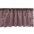 thumbnail image 1 of Ambesonne Eggplant Window Valance, Retro Inspired Stacks of Delicious Eggplants Product of Nature Ingredient Cusine Food, Curtain Valance for Kitchen Bedroom Decor with Rod Pocket, 54" X 18", Purple, 1 of 3