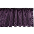 thumbnail image 1 of Ambesonne Eggplant Window Valance, Swirl Leaf Details, 54" X 12", Eggplant Purple, 1 of 2