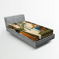 thumbnail image 1 of Ambesonne Egyptian Fitted Sheet, Old Egyptian Papyrus, Twin Size, Multicolor, 1 of 2