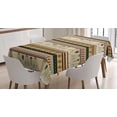 thumbnail image 1 of Ambesonne Egyptian Tablecloth Rectangular Table Cover, Abstract Indigenous, 60"x90", Multicolor, 1 of 4