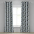 thumbnail image 1 of Ambesonne Eiffel Grommet Curtain, Retro Bicycles Landmark, 50" x 72", Brown Pale Blue, 1 of 6