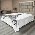 thumbnail image 1 of Ambesonne Eiffel Tower Flat Sheet, Famous European Tower, California King, Charcoal Grey and White, 1 of 1