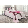 thumbnail image 1 of Ambesonne Eiffel Tower Quilted Coverlet 2 Pcs, Romance Love Art, Twin Size, Fuchsia Brown, 1 of 2