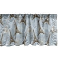 thumbnail image 1 of Ambesonne Eiffel Window Valance, Retro Bicycles Landmark, 54" X 12", Brown Pale Blue, 1 of 5