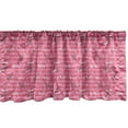 thumbnail image 1 of Ambesonne Eiffel Window Valance, Valentines Day Inspired, 54" X 12", Pink White Black, 1 of 3