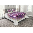 thumbnail image 1 of Ambesonne Emily Quilted Bedspread Set 3 Pcs, Popular Name Cartoon, King Size, Pale Yellow Fuchsia, 1 of 3