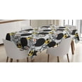 thumbnail image 1 of Ambesonne Emoji Tablecloth Rectangular Table Cover, Graffiti Street Art Style, 52"x70", Charcoal Grey Mustard, 1 of 4