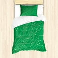 thumbnail image 1 of Ambesonne Engineering Theme Duvet Cover Sets, Computer Chip, 2-Twin, Jade Green, 1 of 3
