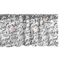 thumbnail image 1 of Ambesonne England Window Valance, Hand Lettering Cities, 54" X 18", Black White Vermilion, 1 of 5