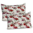 thumbnail image 1 of Ambesonne English Garden Pillow Sham 2 Pack, Romantic Roses, 36"x20", Champagne Multicolor, 1 of 1