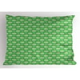 thumbnail image 1 of Ambesonne English Garden Pillow Sham, Daisies Ladybugs, 26" X 20", Multicolor, 1 of 2